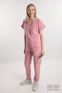 Bluza Medyczna Damska Comfy - Różowa