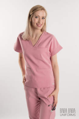 Bluza Medyczna Damska Comfy - Różowa